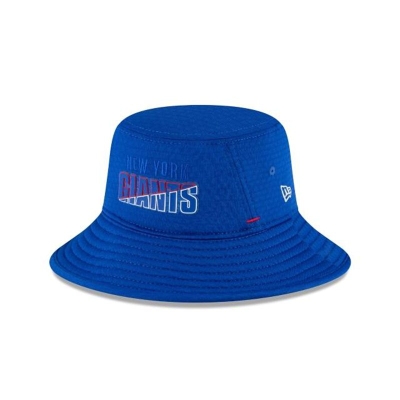 Blue New York Giants Hat - New Era NFL Official Summer Sideline Stretch Bucket Hat USA6825710